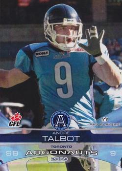 2009 Extreme Sports CFL #124 Andre Talbot Front