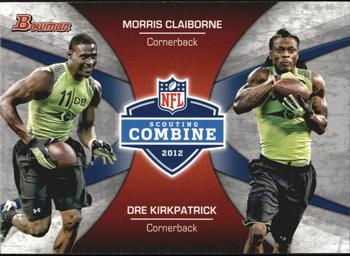 2012 Bowman - Combine Competition #CC-CK Morris Claiborne / Dre Kirkpatrick Front