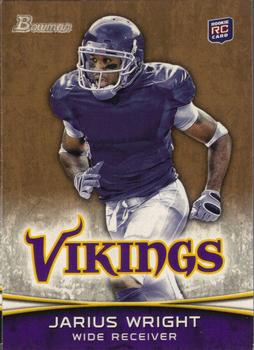 2012 Bowman - Gold #109 Jarius Wright Front