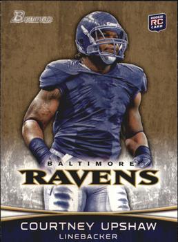 2012 Bowman - Gold #134 Courtney Upshaw Front