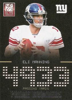 2012 Panini Elite - Prime Numbers Silver #13 Eli Manning Front