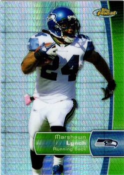 2012 Finest - Prism Refractors #14 Marshawn Lynch Front