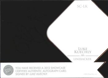 2012 Press Pass Showcase - Gold #SC-LK Luke Kuechly Back