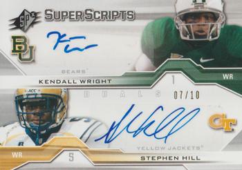 2012 SPx - Super Scripts Dual Autographs #SS24 Kendall Wright / Stephen Hill Front