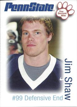 2006 The Second Mile Penn State Nittany Lions Tips: Fall Edition #NNO Jim Shaw Front