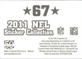 2011 Panini Stickers #67 Michael Oher Back