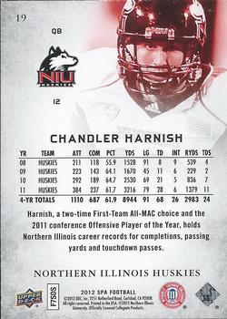 2012 SP Authentic #19 Chandler Harnish Back