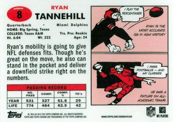2012 Topps Chrome - 1957 #8 Ryan Tannehill Back