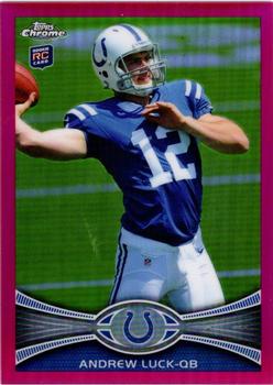 2012 Topps Chrome - Pink Refractors #1 Andrew Luck Front