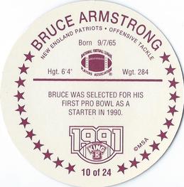 1991 King B Discs #10 Bruce Armstrong Back