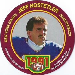 1991 King B Discs #15 Jeff Hostetler Front