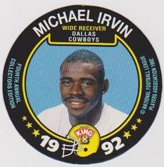 1992 King B Discs #7 Michael Irvin Front