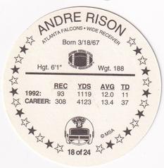 1993 King B Discs #18 Andre Rison Back