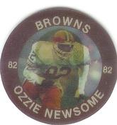 1984 7-Eleven Super Star Sports Coins: East Region #X D Ozzie Newsome Front