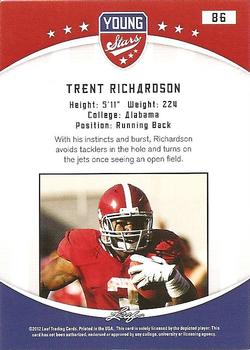 2012 Leaf Young Stars #86 Trent Richardson Back
