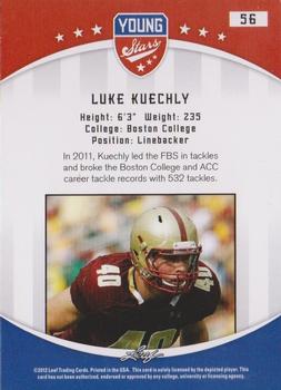 2012 Leaf Young Stars #56 Luke Kuechly Back