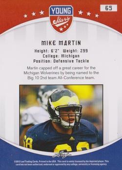 2012 Leaf Young Stars #65 Mike Martin Back