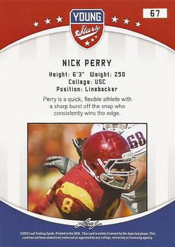 2012 Leaf Young Stars #67 Nick Perry Back