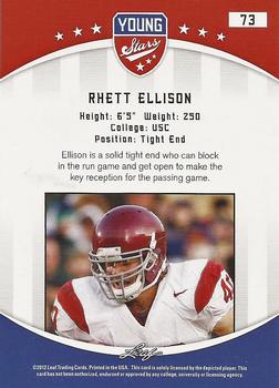 2012 Leaf Young Stars #73 Rhett Ellison Back