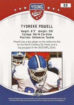 2012 Leaf Young Stars #88 Tydreke Powell Back