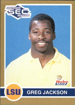1991 Hoby Stars of the SEC #195 Greg Jackson Front