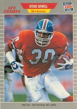 1989-90 Pro Set Super Bowl XXIV Binder #110 Steve Sewell Front