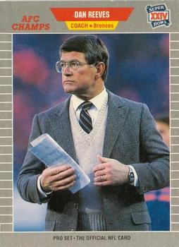 1989-90 Pro Set Super Bowl XXIV Binder #114 Dan Reeves Front