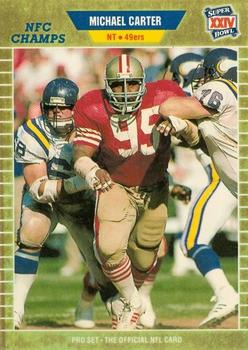 1989-90 Pro Set Super Bowl XXIV Binder #370 Michael Carter Front