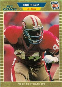 1989-90 Pro Set Super Bowl XXIV Binder #378 Charles Haley Front