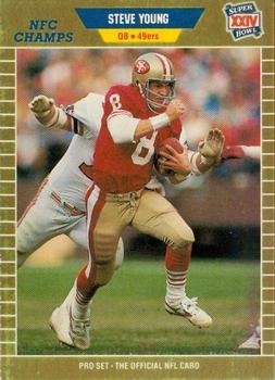 1989-90 Pro Set Super Bowl XXIV Binder #388 Steve Young Front