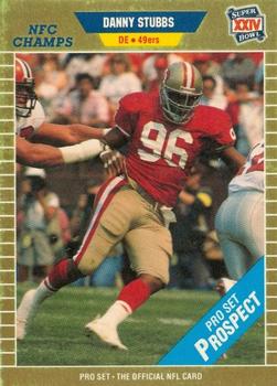 1989-90 Pro Set Super Bowl XXIV Binder #537 Danny Stubbs Front