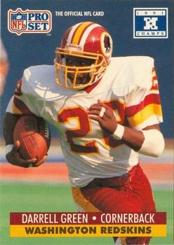 1991-92 Pro Set Super Bowl XXVI Binder #677 Darrell Green Front