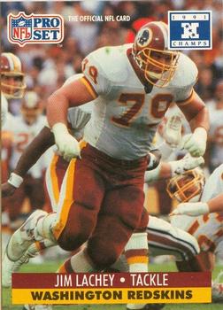 1991-92 Pro Set Super Bowl XXVI Binder #679 Jim Lachey Front