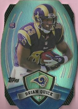 2012 Topps - Game Time Giveaway Die Cut #47 Brian Quick Front