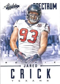 2012 Panini Absolute - Spectrum Blue #145 Jared Crick Front