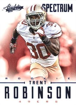 2012 Panini Absolute - Spectrum Blue #190 Trent Robinson Front
