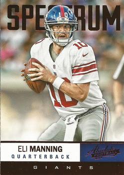 2012 Panini Absolute - Spectrum Red #66 Eli Manning Front