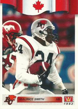 1992 All World CFL #170 Maurice Smith Front