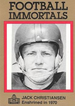 1985-88 Football Immortals #32 Jack Christiansen Front
