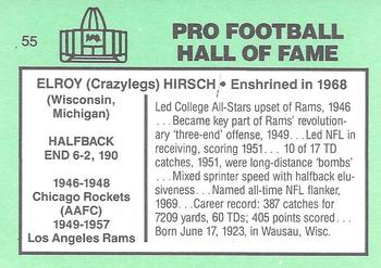 1985-88 Football Immortals #55 Elroy Hirsch Back