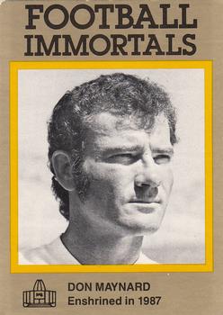 1985-88 Football Immortals #136 Don Maynard Front