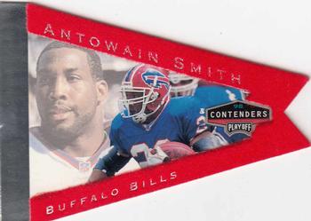 1998 Playoff Contenders - Pennants Red Felt #11 Antowain Smith Front