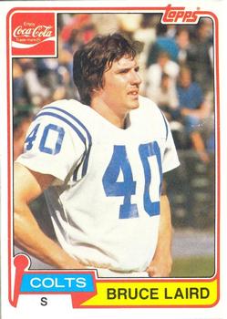 1981 Topps Coca-Cola Baltimore Colts #6 Bruce Laird Front