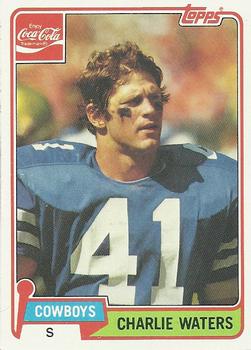 1981 Topps Coca-Cola Dallas Cowboys #9 Charlie Waters Front