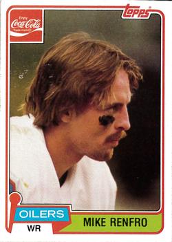 1981 Topps Coca-Cola Houston Oilers #9 Mike Renfro Front