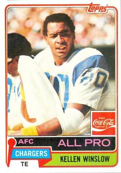 1981 Topps Coca-Cola San Diego Chargers #11 Kellen Winslow Front