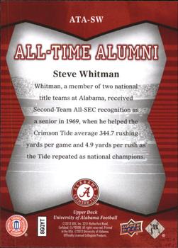 2012 Upper Deck University of Alabama - All Time Alumni #ATA-SW Steve Whitman Back