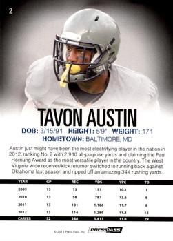2013 Press Pass #2 Tavon Austin Back