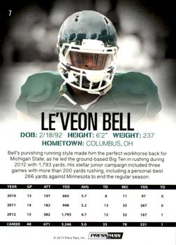 2013 Press Pass #7 Le'Veon Bell Back