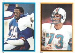 1984 Topps Stickers #74 / 224 Mark Haynes / Bob Baumhower Front
